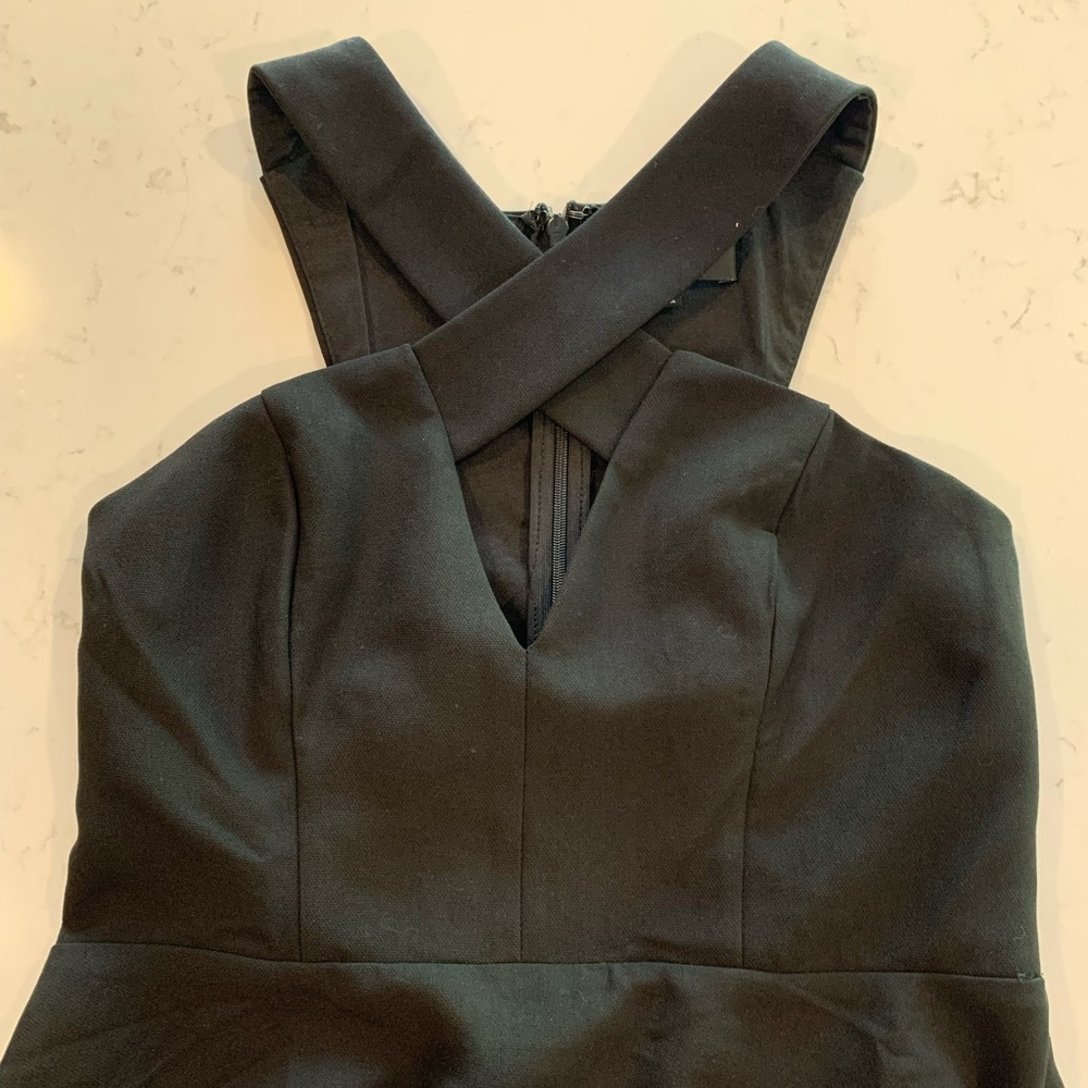 💛HP💛 Lulu’s Norma Black Skater Dress, Size M - Picture 4 of 10